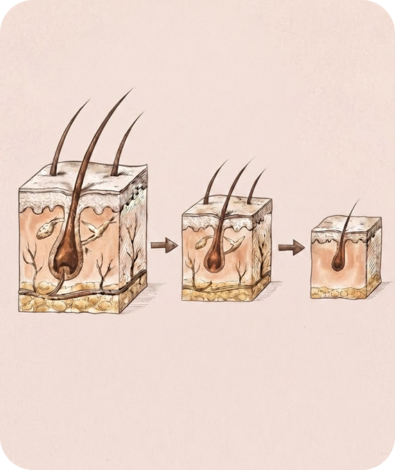 How Androgens Affect Scalp Follicles